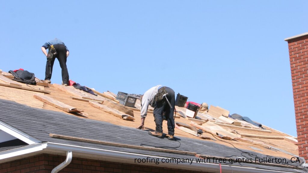 roofing company with free quotes Fullerton